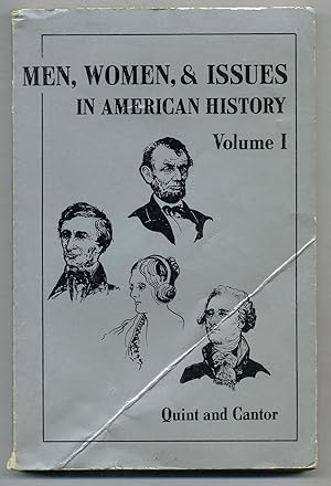 Bild des Verkufers fr Men, Women, and Issues in American History: Volume I. zum Verkauf von Between the Covers-Rare Books, Inc. ABAA