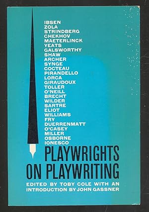 Bild des Verkufers fr Playwrights on Playwriting: The Meaning and Making of Modern Drama from Ibsen to Ionesco zum Verkauf von Between the Covers-Rare Books, Inc. ABAA