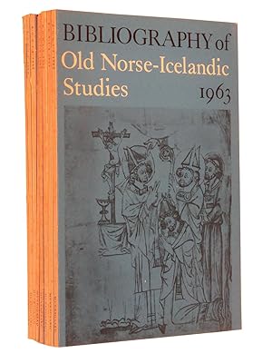 Bild des Verkufers fr Bibliography of Old Norse-Icelandic Studies (BONIS) - Complete eight volume run from 1963-1970 zum Verkauf von Bowman Books