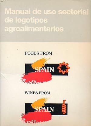 Imagen del vendedor de MANUAL DE USO SECTORIAL DE LOGOTIPOS ALIMENTARIOS. Carpeta con 5 hojas y 17 lms. a la venta por angeles sancha libros