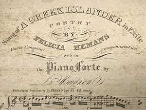 Song of a Greek Islander in Exile, pianoforte