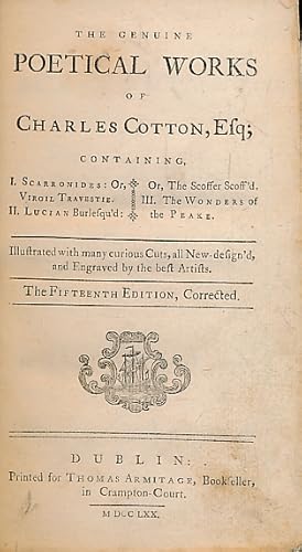 The Poetical Works of Charles Cotton: Cotton, Charles