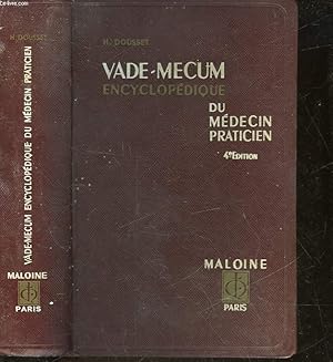 Seller image for VADE-MECUM ENCYCLOPEDIE DU MEDECIN PRATICIEN for sale by Le-Livre