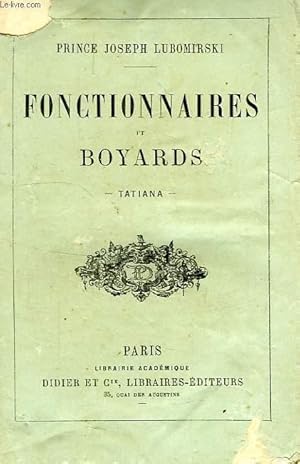 Seller image for FONCTIONNAIRES ET BOYARDS for sale by Le-Livre