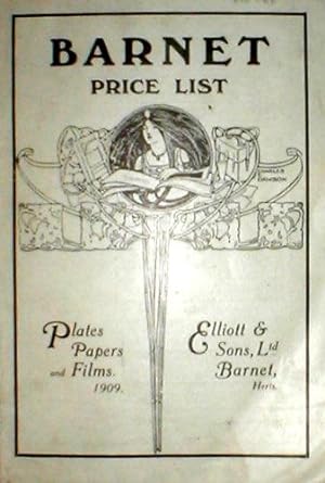 Barnet Price List. Plates, papers and films, 1909.
