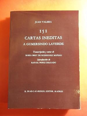 Imagen del vendedor de 151 CARTAS INDITAS A GUMERSINDO LAVERDE. Transcripin y notas de Mara Brey de Rodrguez Moono. Introduccin de Rafael Prez Delgado. a la venta por Carmichael Alonso Libros