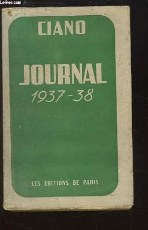 Bild des Verkufers fr Journal Politique 1937 - 1938 zum Verkauf von Le-Livre