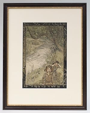 Seller image for THE BABES IN THE WOOD. The Original Watercolour Painting later reproduced in The Ingoldsby Legends. for sale by LUCIUS BOOKS (ABA, ILAB, PBFA)