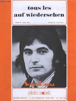 Bild des Verkufers fr TOUS LES AUF WIEDERSEHEN - PIANO + CHANT. zum Verkauf von Le-Livre