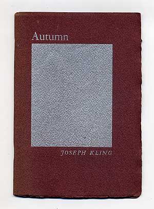 Bild des Verkufers fr Autumn zum Verkauf von Between the Covers-Rare Books, Inc. ABAA