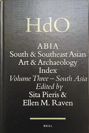 Image du vendeur pour ABIA; South and Southeast Asian Art and Archaeology Index. Volume Three - South Asia mis en vente par Joseph Burridge Books