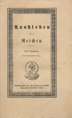 Imagen del vendedor de Landleben der Reichen. a la venta por Antiquariat Frank Albrecht (VDA / ILAB)