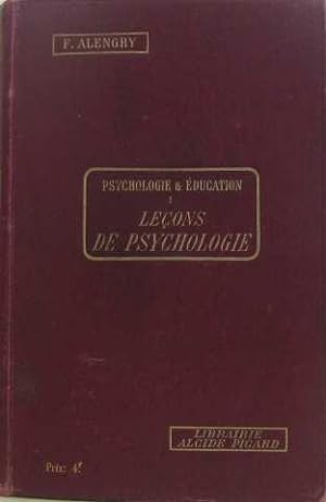 Seller image for Psychologie & ducation I : leons de psychologie for sale by crealivres
