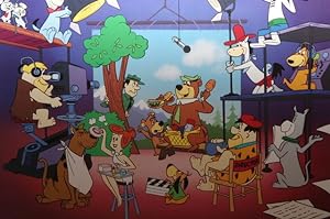 A Cast of Hanna/Barbera Animation Characters, Yogi Bear, The Flintstones, Huckleberry Hound, John...