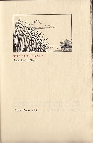 Imagen del vendedor de The Bruised Sky a la venta por The Kelmscott Bookshop, ABAA