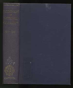 Imagen del vendedor de The Dictionary of National Biography Founded in 1882 by George Smith 1912-1921 with an Index covering the years 1901-1921 in one alphabetical series a la venta por Between the Covers-Rare Books, Inc. ABAA