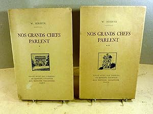 Nos grands chefs parlent. La guerre de 14-18. complet en 2 volumes