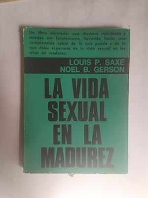 Seller image for LA VIDA SEXUAL EN LA MADUREZ. for sale by LIBRERIA CLIO