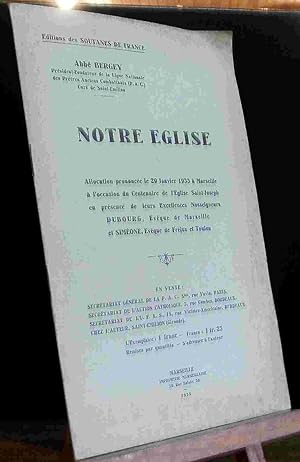 Seller image for NOTRE EGLISE for sale by Livres 113