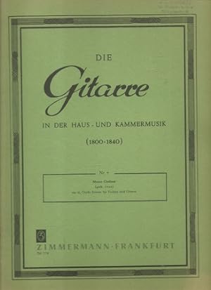 Imagen del vendedor de Groe Sonate Op. 25 Fr Violine und Gitarre a la venta por ANTIQUARIAT H. EPPLER