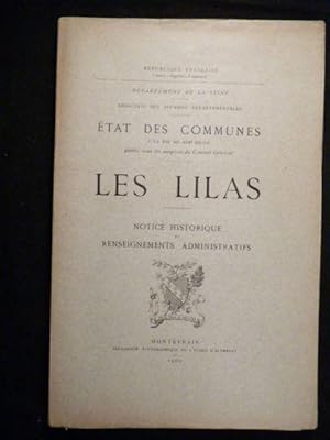 Département de la Seine. - Direction des affaires départementales, état des communes à la fin du ...