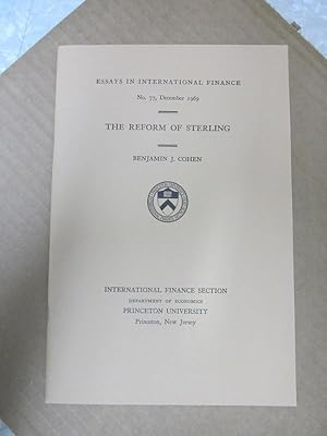 Immagine del venditore per The Reform of Sterling (Essays in International Finance, #77) venduto da Atlantic Bookshop