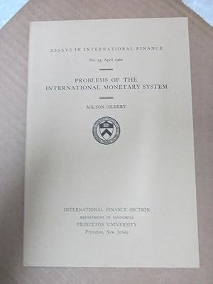 Image du vendeur pour Problems of the International Monetary System (Essays in International Finance, #53) mis en vente par Atlantic Bookshop