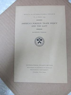 Bild des Verkufers fr America's Foreign Trade Policy and the Gatt (Essays in International Finance, #21) zum Verkauf von Atlantic Bookshop