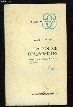 Seller image for LA POLICE DES FAMILLES. for sale by Le-Livre