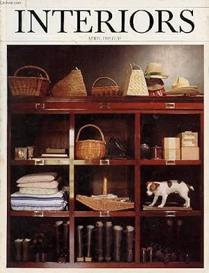Seller image for INTERIORS, APRIL 1982 (Profile - Norman Hudson, historic house consultant. Text: Megan TresidderShop - a cave of lace in London, Lunn Antiques. Text: Amanda Evans.) for sale by Le-Livre
