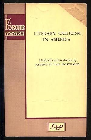 Imagen del vendedor de Literary Criticism in America a la venta por Between the Covers-Rare Books, Inc. ABAA