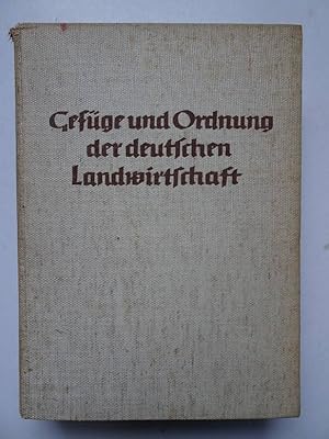 Bild des Verkufers fr Gefge und Ordnung der Deutschen Landwirtschaft. zum Verkauf von Antiquariaat De Boekenbeurs