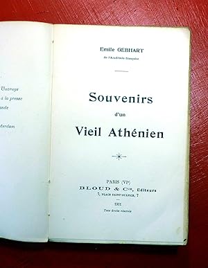 Seller image for Souvenirs d'un vieil Athnien for sale by E. & J.L  GRISON