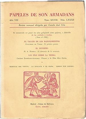 Imagen del vendedor de PAPELES DE SON ARMADANS. N LXXXII. Enero 1963. a la venta por Librera Torren de Rueda