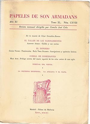 Imagen del vendedor de PAPELES DE SON ARMADANS. N CXVIII. Enero. 1966. a la venta por Librera Torren de Rueda