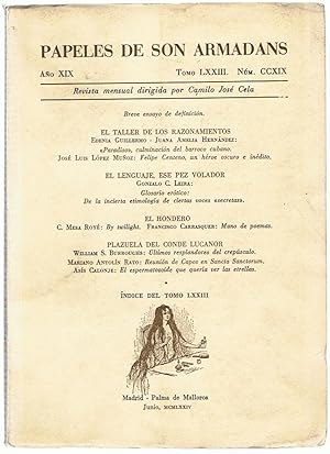 Imagen del vendedor de PAPELES DE SON ARMADANS. N CCXIX. Junio. 1974. a la venta por Librera Torren de Rueda