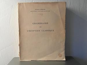 Grammaire de l'égyptien classique