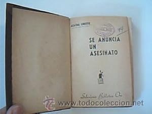 SE ANUNCIA UN ASESINATO. A murder is announced. CHRISTIE, Agatha. Traducción Guillermo López Hipk...