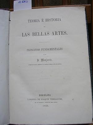 TEORIA E HISTORIA DE LAS BELLAS ARTES. Principios fundamentales