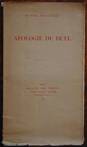 Apologie du duel