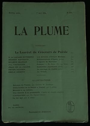 Seller image for LA PLUME. for sale by Librairie Franck LAUNAI