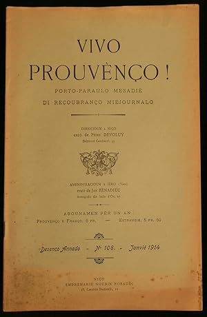 Seller image for VIVO PROUVENCO !. for sale by Librairie Franck LAUNAI