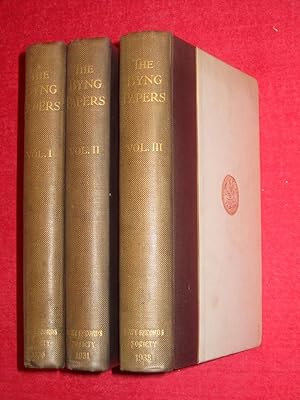 Immagine del venditore per The Byng Papers Selected from the Letters and Papers of Admiral Sir George Byng First Viscount Torrington and of His Son Admiral The Hon. John Byng. Vol I,II,III. Publications of the Navy Records Society. Volume 67,68,70. venduto da Tony Hutchinson