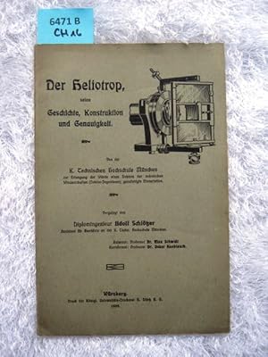 Immagine del venditore per Der Heliotrop, seine Geschichte, Konstruktion und Genauigkeit. Dissertation zur Erlangung der Doktorwrde der technischen Wissenschaften. venduto da Augusta-Antiquariat GbR