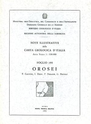 Image du vendeur pour Orosei. Foglio 195. mis en vente par FIRENZELIBRI SRL