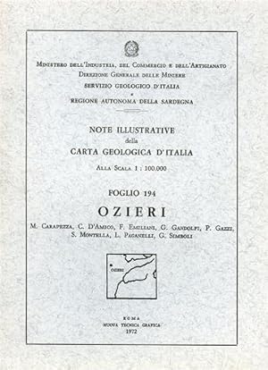 Imagen del vendedor de Ozieri. Foglio 194. a la venta por FIRENZELIBRI SRL