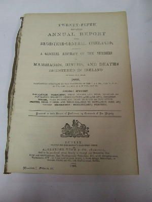 Seller image for Register of Marriages, Births and Deaths in Ireland: Report, 1888 for sale by Kennys Bookstore