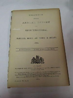 Seller image for Register of Marriages, Births and Deaths in Ireland: Report, 1883 for sale by Kennys Bookshop and Art Galleries Ltd.