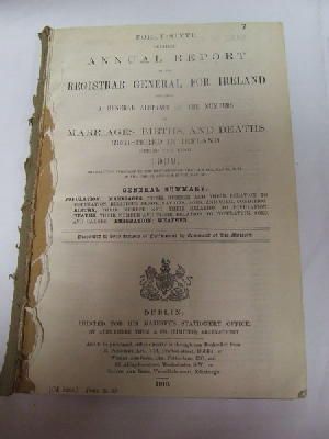 Seller image for Register of Marriages, Births, and Deaths in Ireland: Report, 1909 for sale by Kennys Bookshop and Art Galleries Ltd.