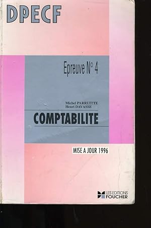 Image du vendeur pour DPECF. COMPTABILITE. EPREUVE N4. mis en vente par Le-Livre